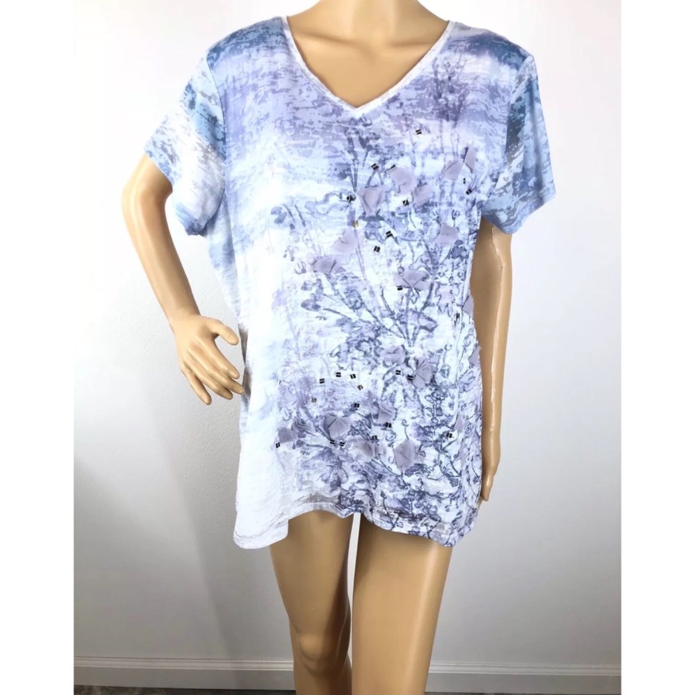 Coldwater Creek Floral Top Size 2X
